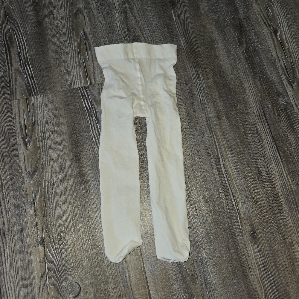 Kids White Tights Nylon